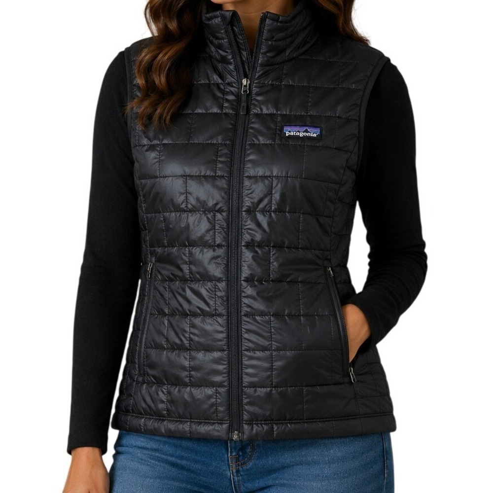 Patagonia Black Quilted Nano Puff Vest Women's XS